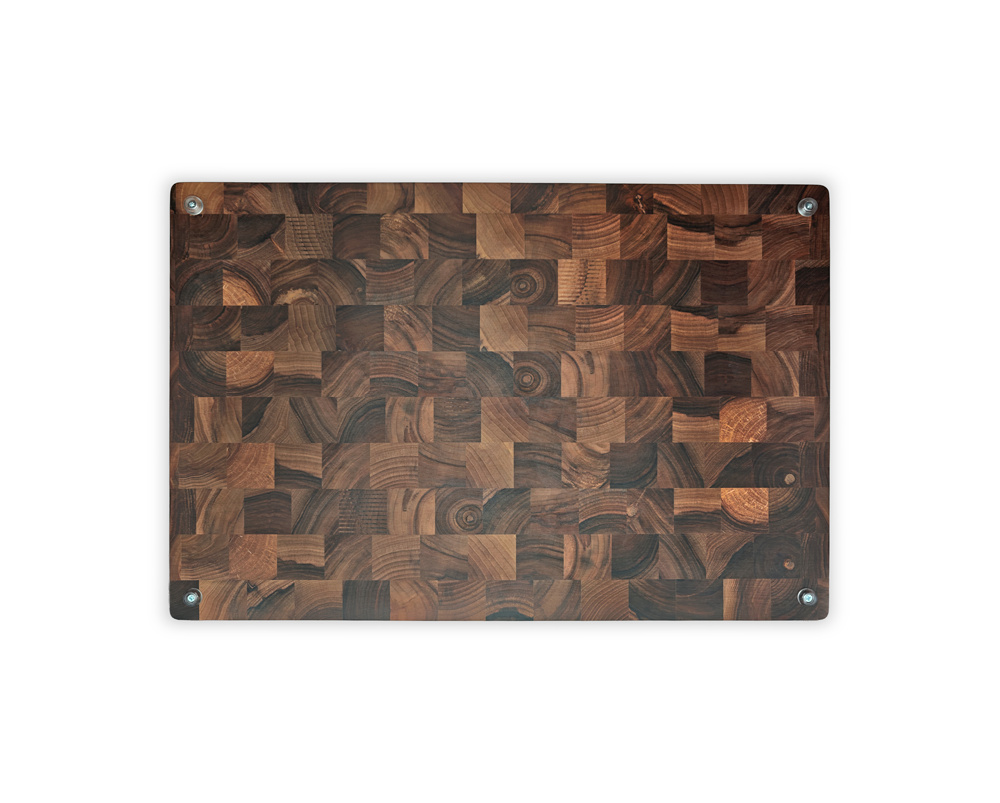 End-Grain Cutting Board - Walnut - 3/4 Juice Groove