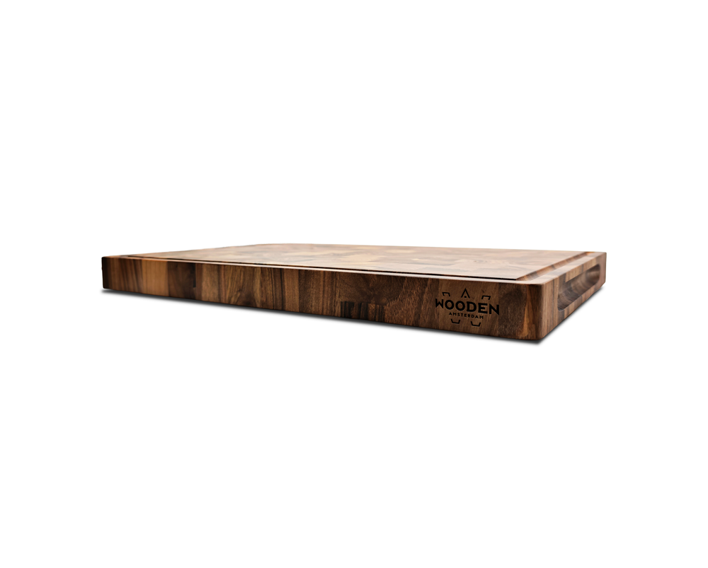 End-Grain Cutting Board - Walnut - 3/4 Juice Groove