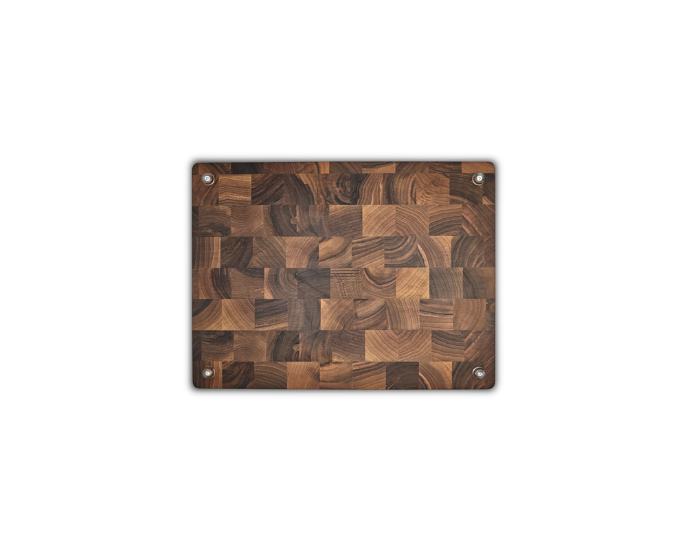 End-Grain Cutting Board - Walnut - 3/4 Juice Groove