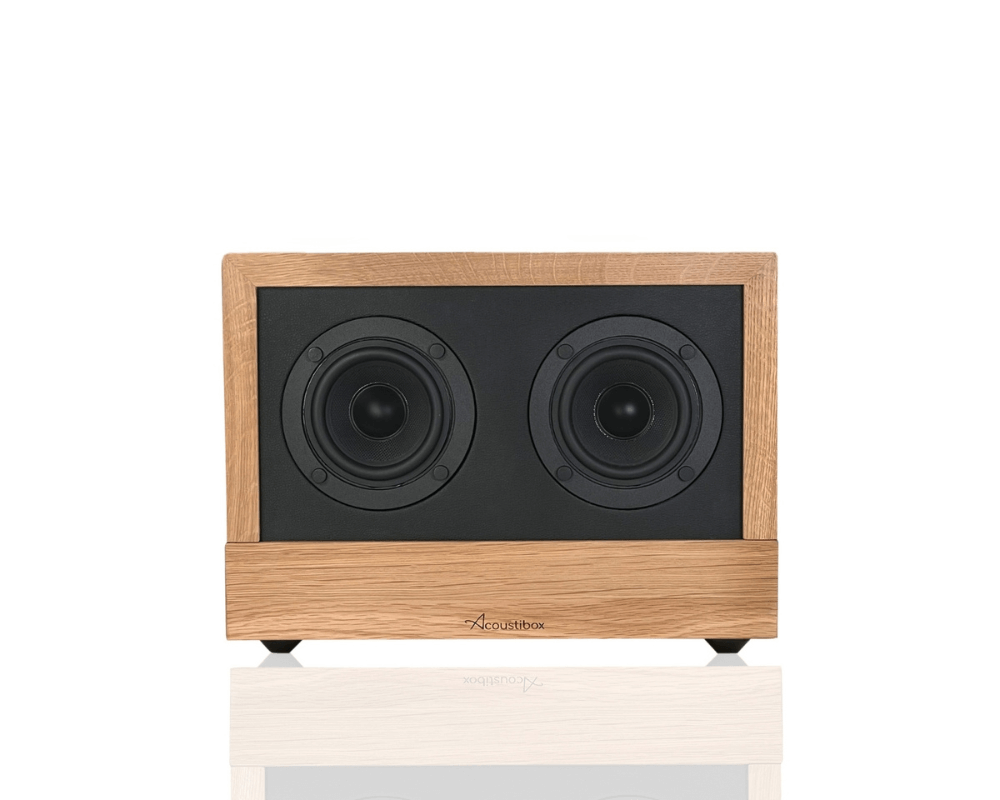 acoustibox – solid oak bluetooth speaker