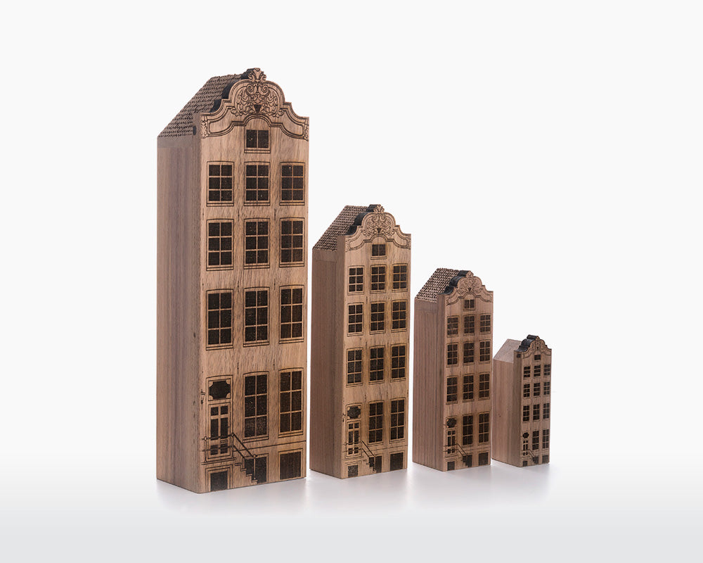 Amsterdam Canal Houses - Four Addresses - Walnut