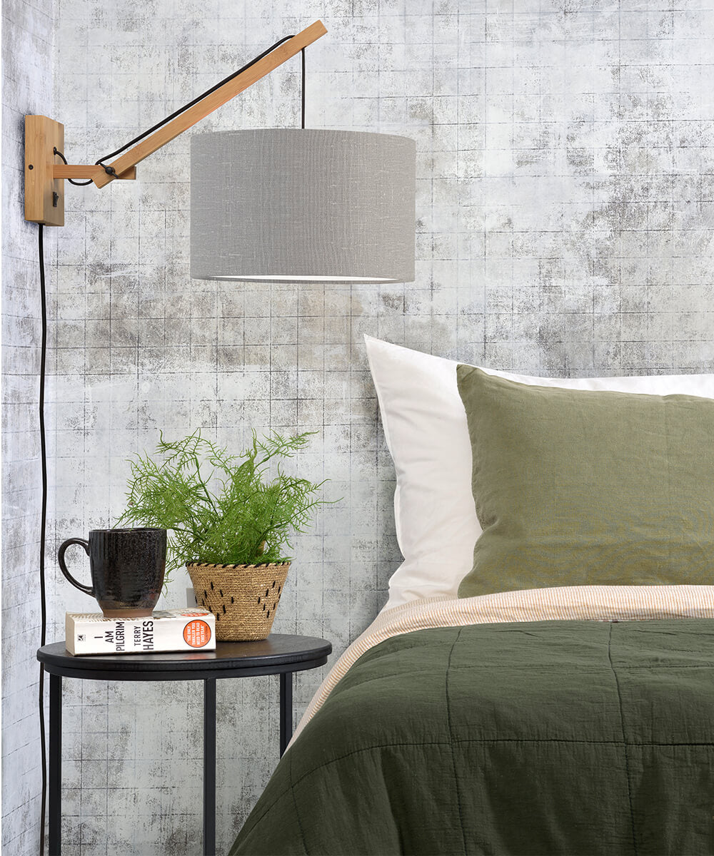 Wall Lamp - ANDES - Bamboo/Linen - Natural