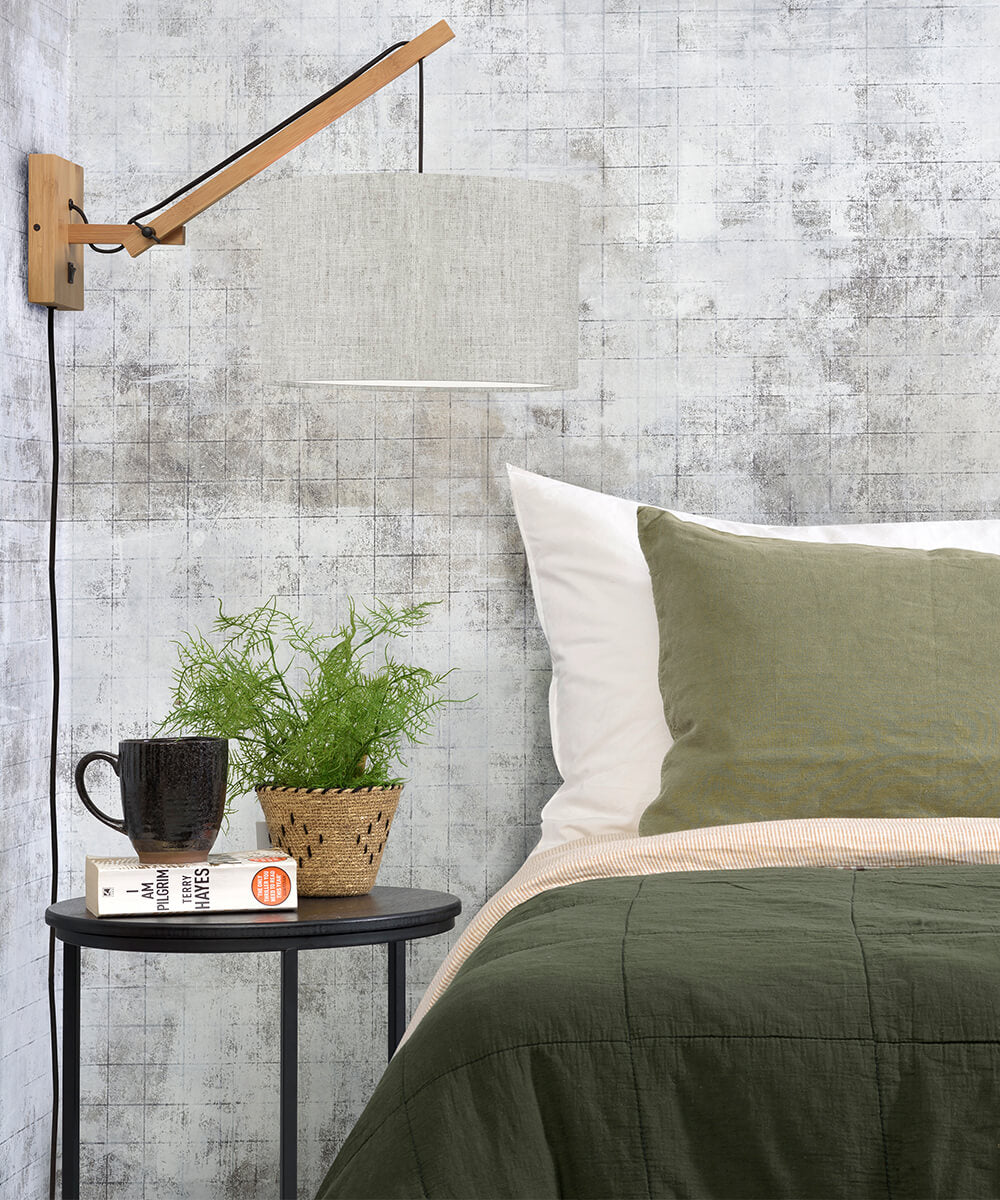 Wall Lamp - ANDES - Bamboo/Linen - Natural