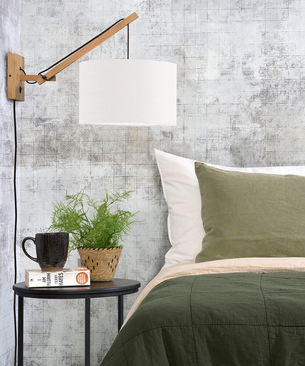 Wall Lamp - ANDES - Bamboo/Linen - Natural