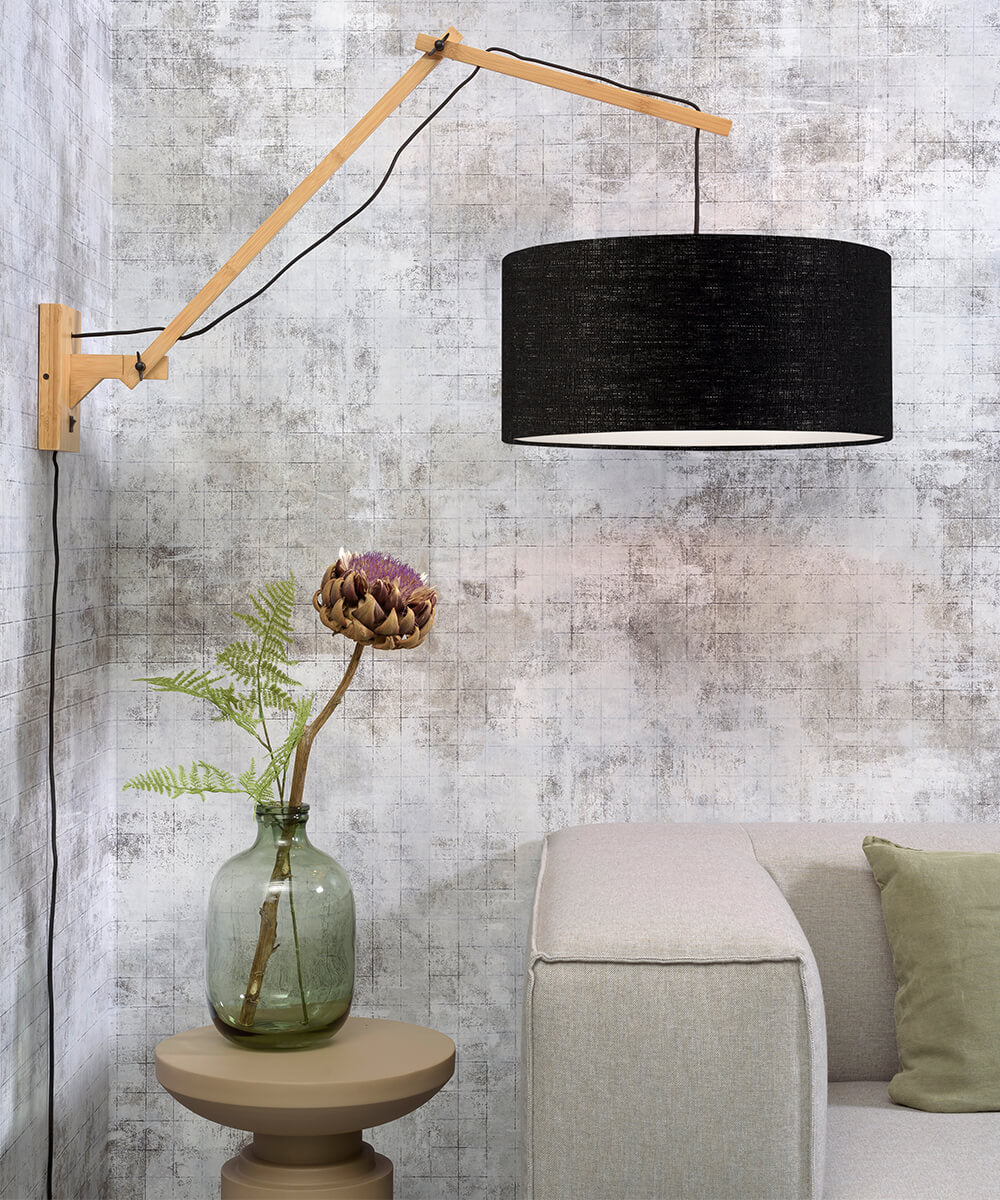 Wall Lamp - ANDES - Bamboo/Linen - Natural