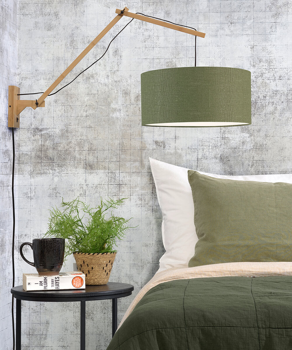 Wall Lamp - ANDES - Bamboo/Linen - Natural