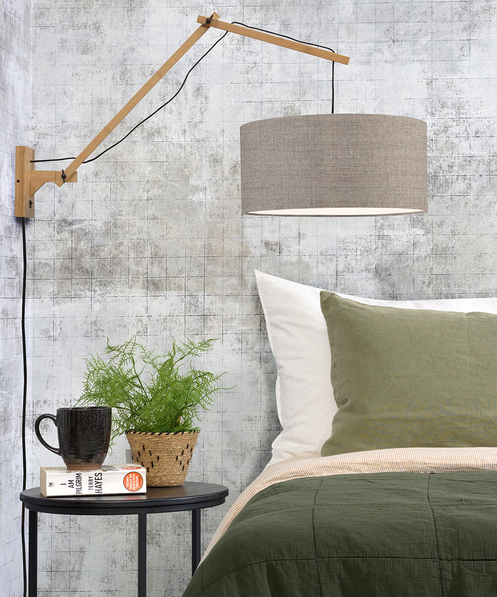 Wall Lamp - ANDES - Bamboo/Linen - Natural