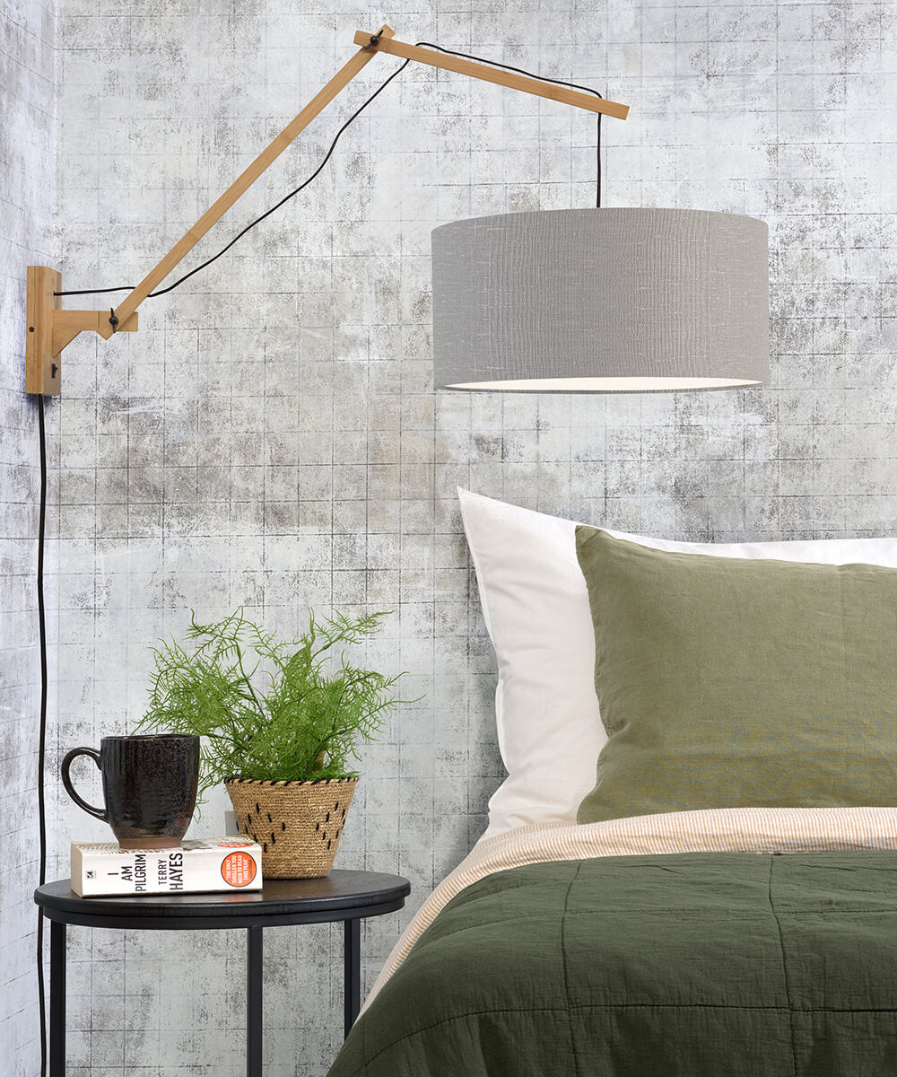 Wall Lamp - ANDES - Bamboo/Linen - Natural