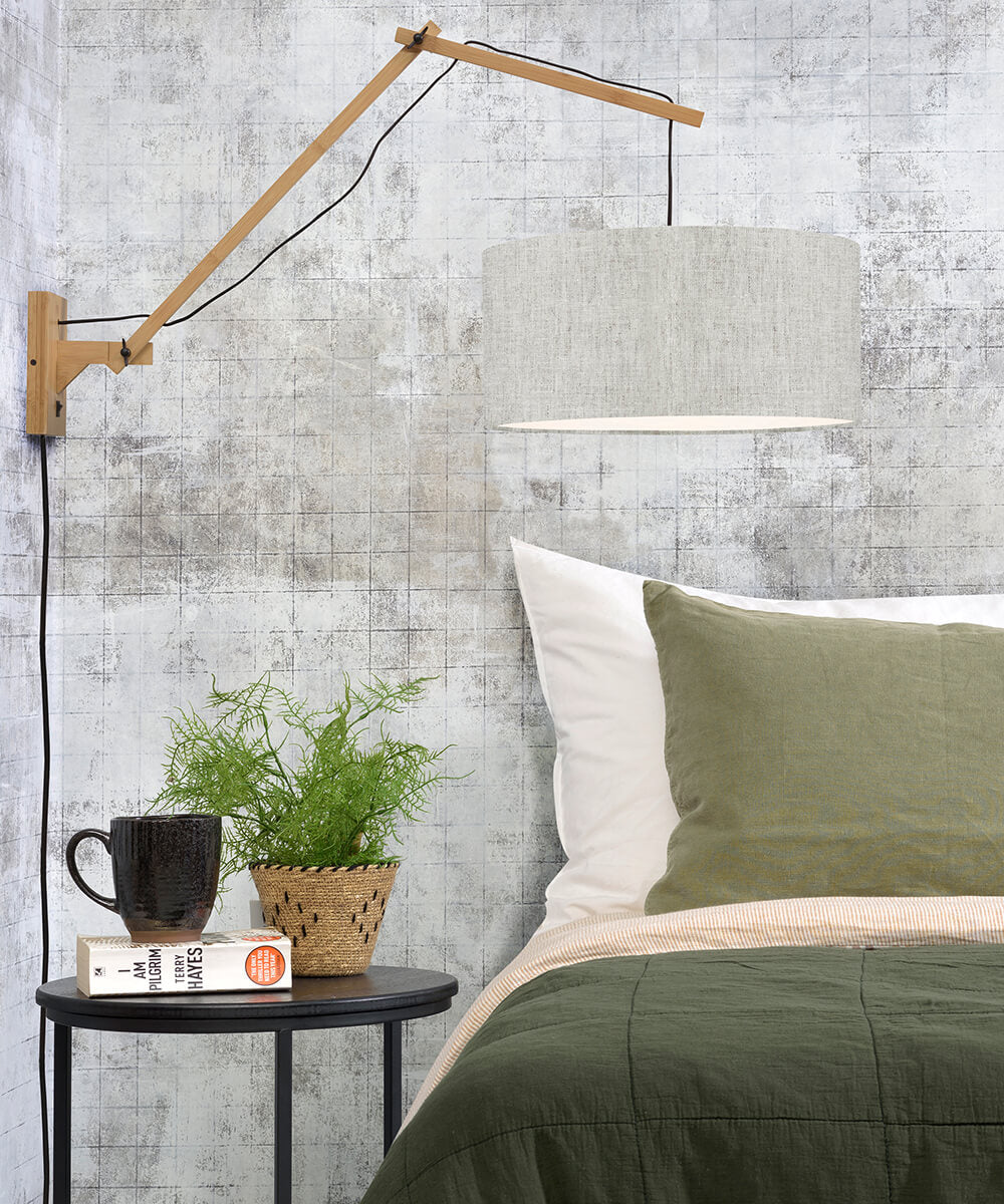 Wall Lamp - ANDES - Bamboo/Linen - Natural