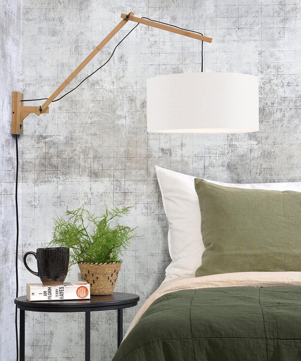 Wall Lamp - ANDES - Bamboo/Linen - Natural
