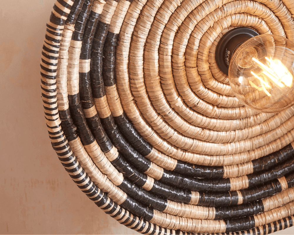 ceiling lamp andros raffia