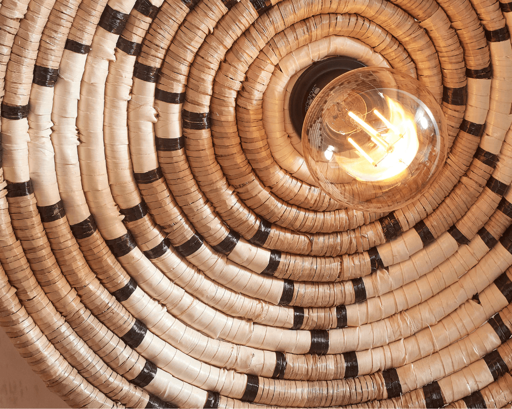 ceiling lamp andros raffia
