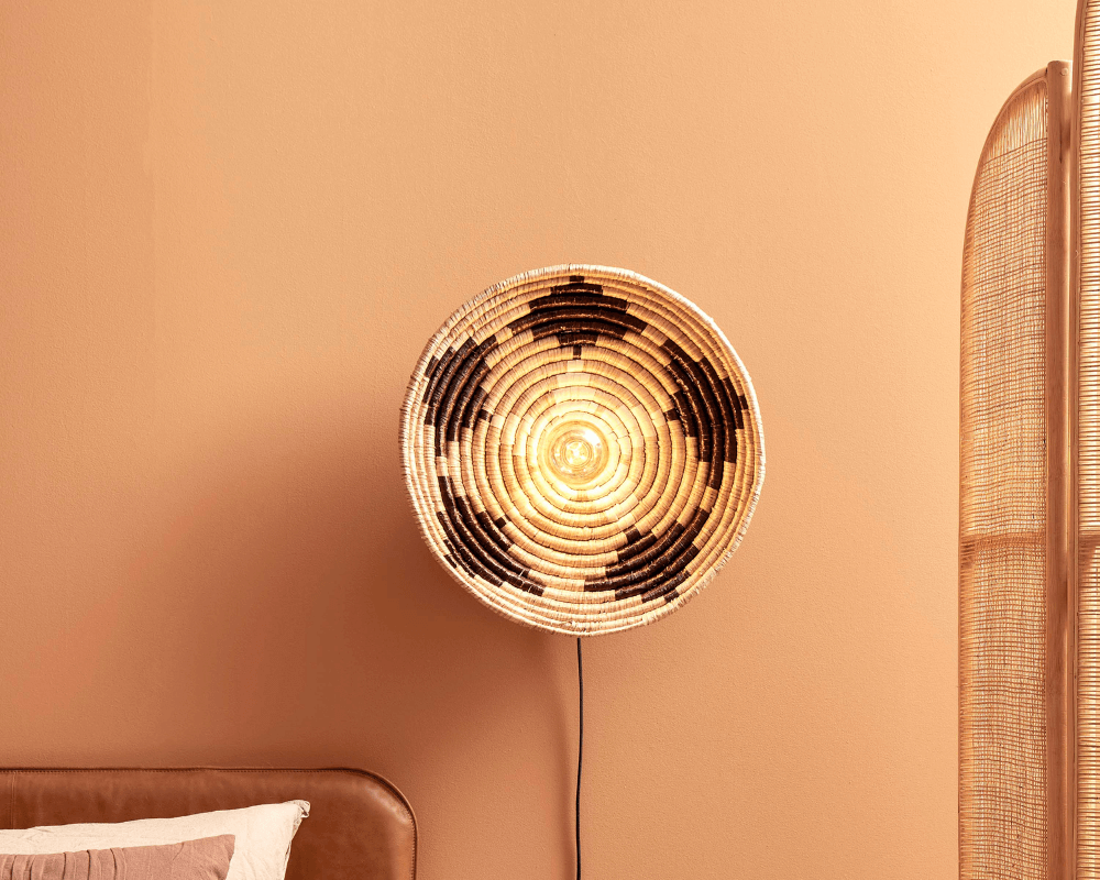 andros wall lamp black and white with gold filament bulb good and mojo