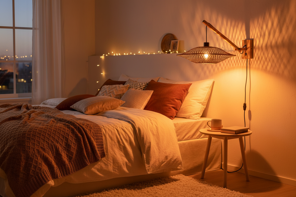 Wall Lamp - BALI - Bamboo - Short Arm