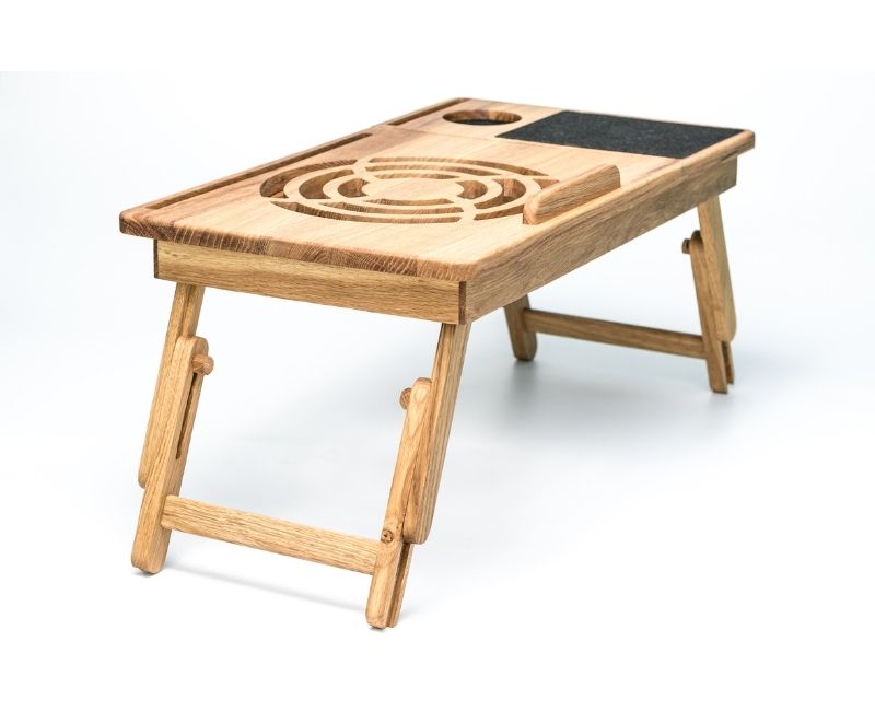 bed stand for laptop oak 8