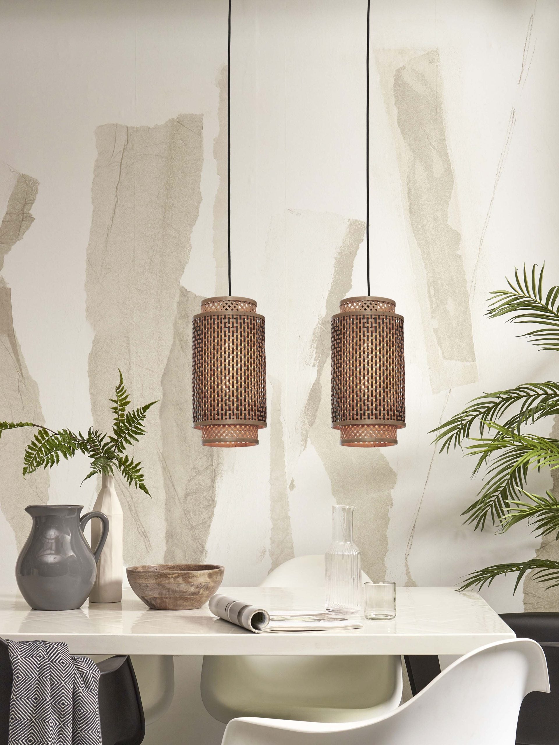 Hanging Lamp - BHUTAN - Bamboo / Shade