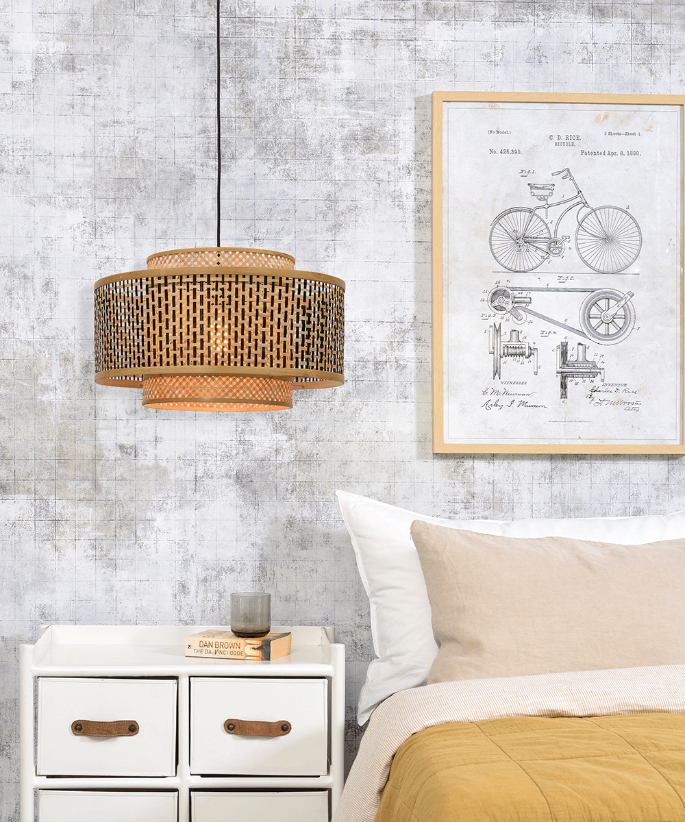 Hanging Lamp - BHUTAN - Bamboo