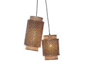 Hanging Lamp - BHUTAN - Bamboo / 2-Shades