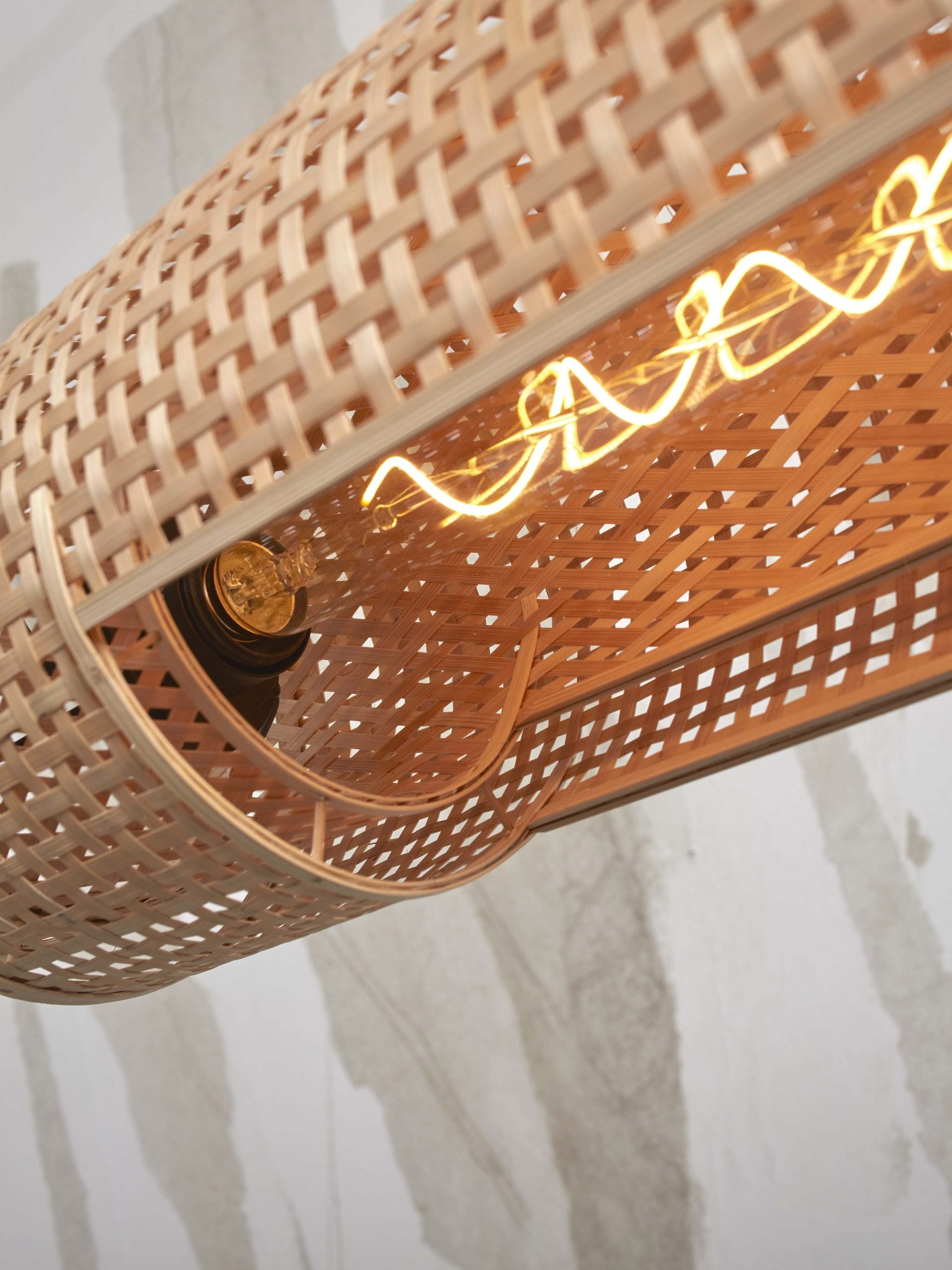Hanging Lamp - BHUTAN - Bamboo - Cylinder