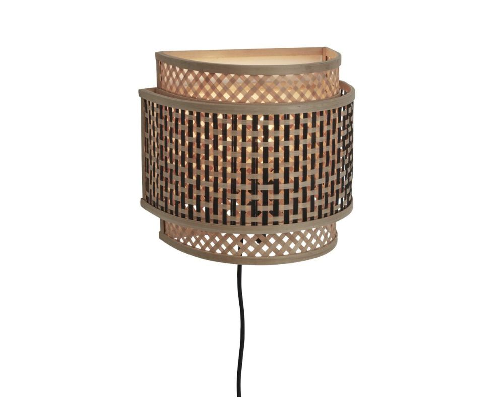 Wall Lamp - BHUTAN - Bamboo / Round