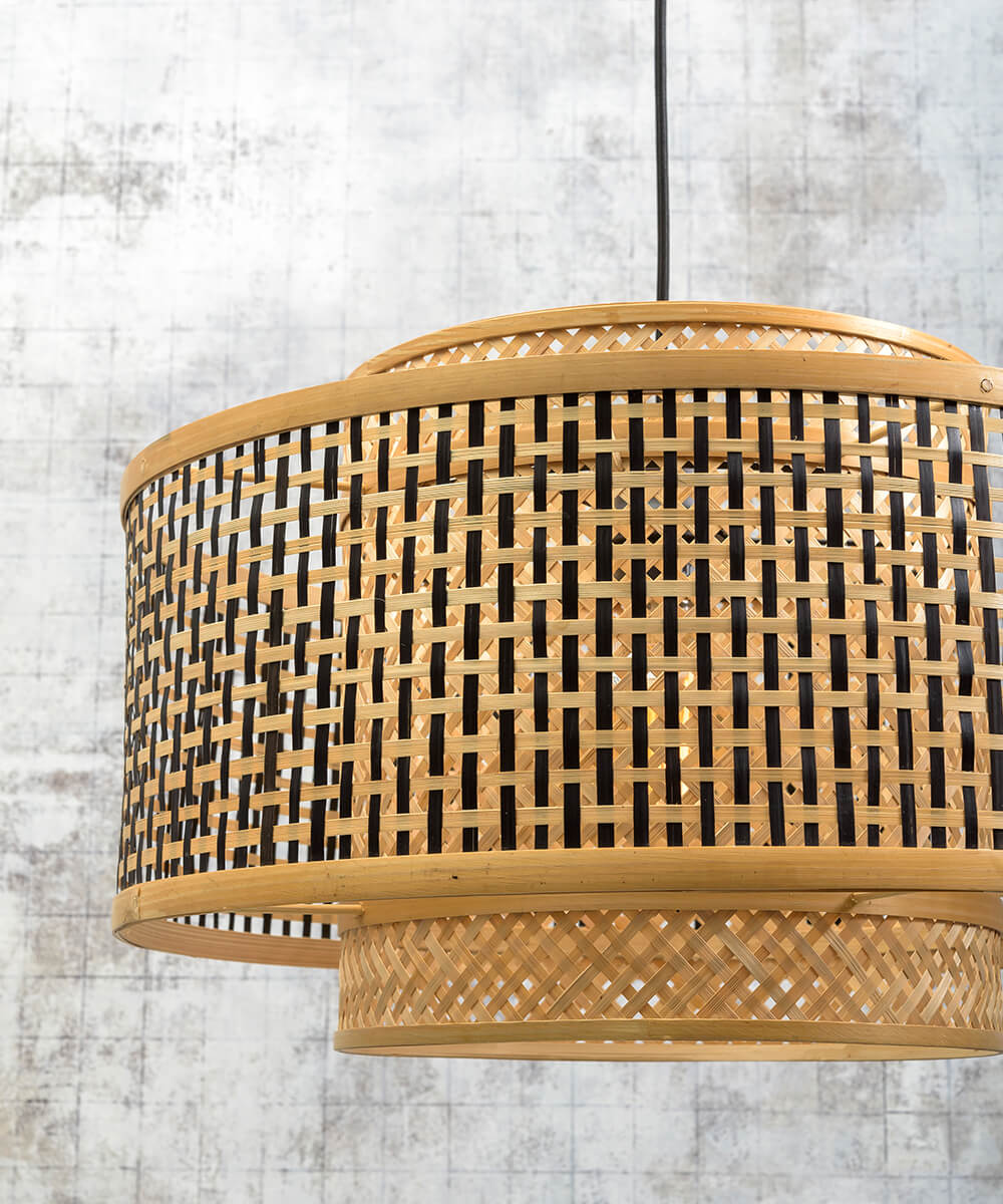 Hanging Lamp - BHUTAN - Bamboo