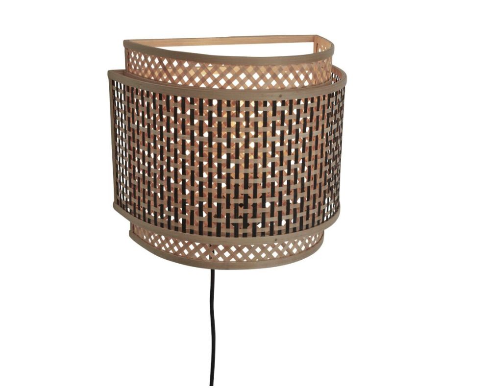 Wall Lamp - BHUTAN - Bamboo / Round