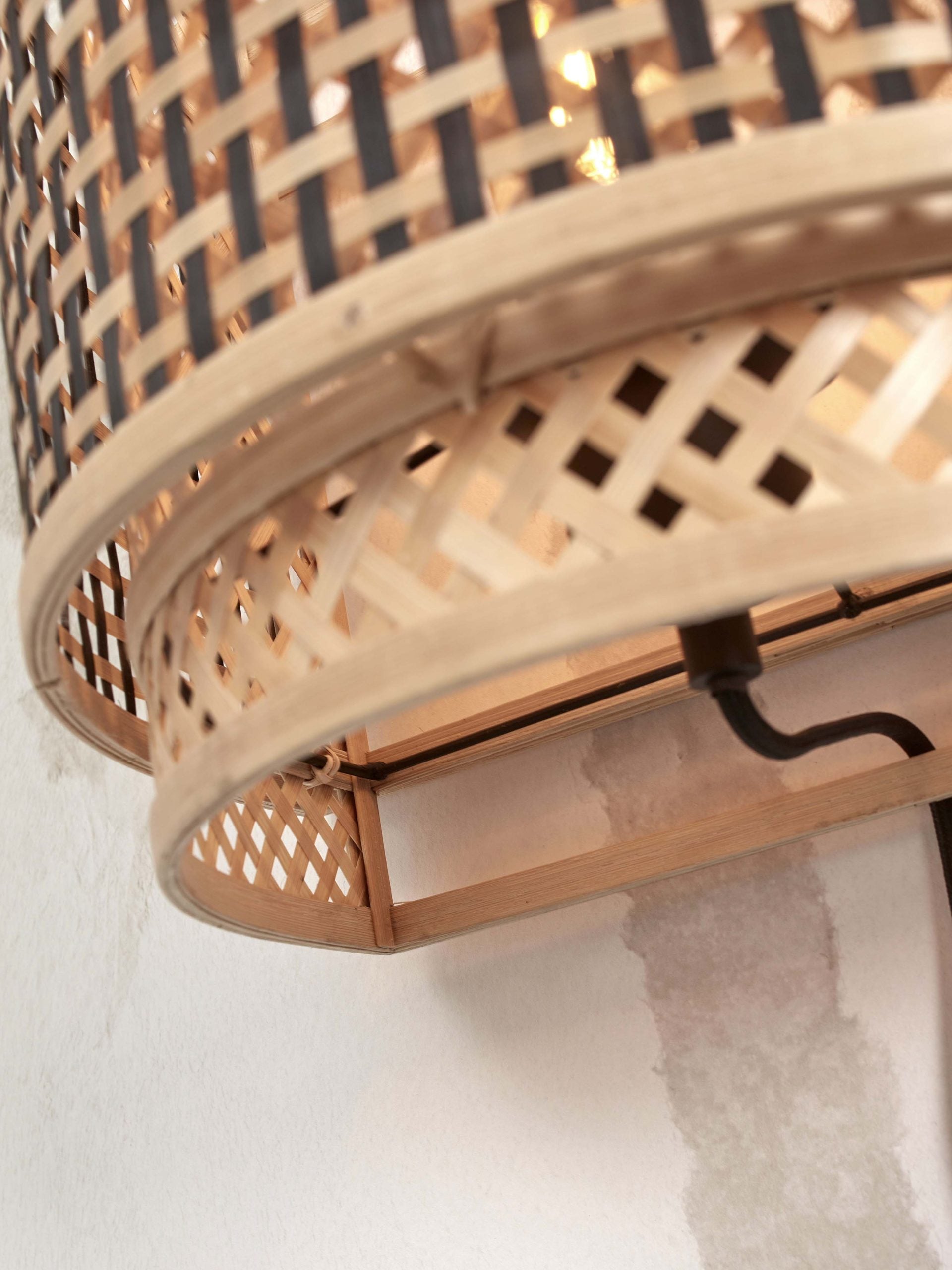 Wall Lamp - BHUTAN - Bamboo / Round