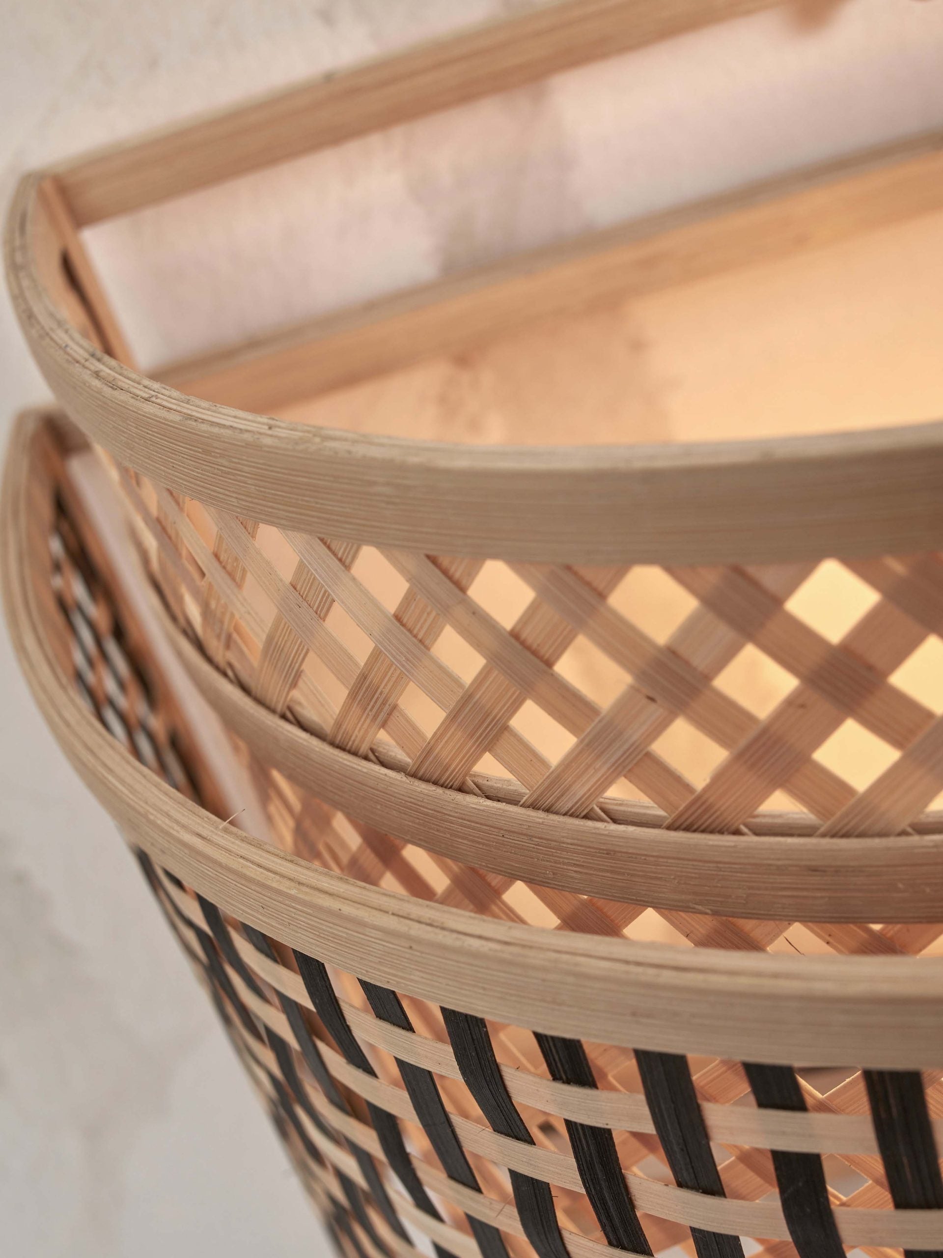 Wall Lamp - BHUTAN - Bamboo / Round