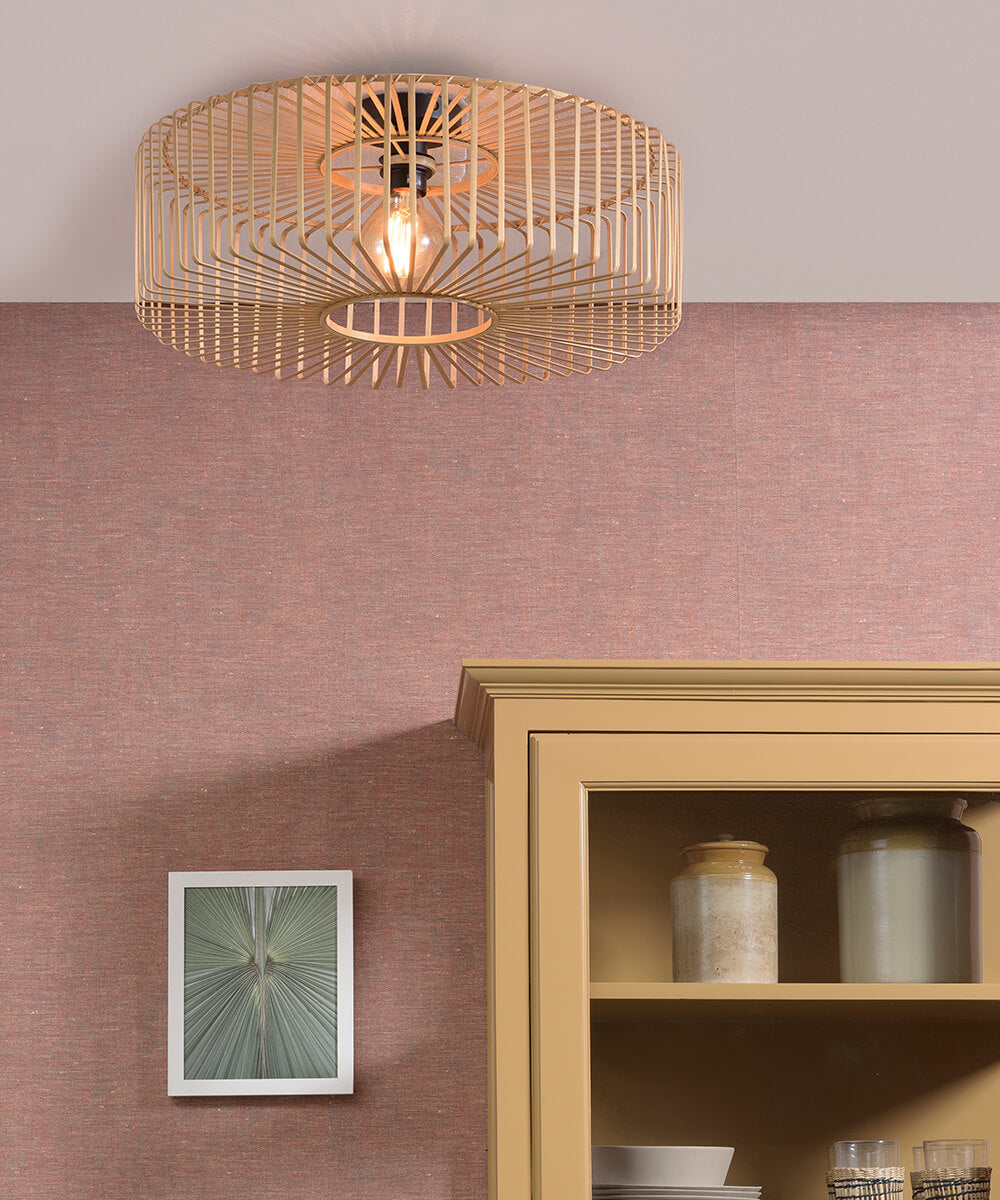 Plafondlamp - BROMO - Bamboe - Rond
