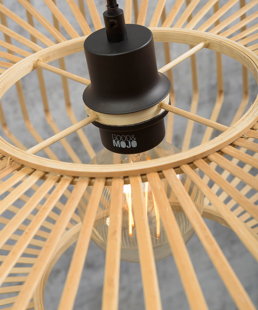 Hanging Lamp - BROMO - Bamboo - Round