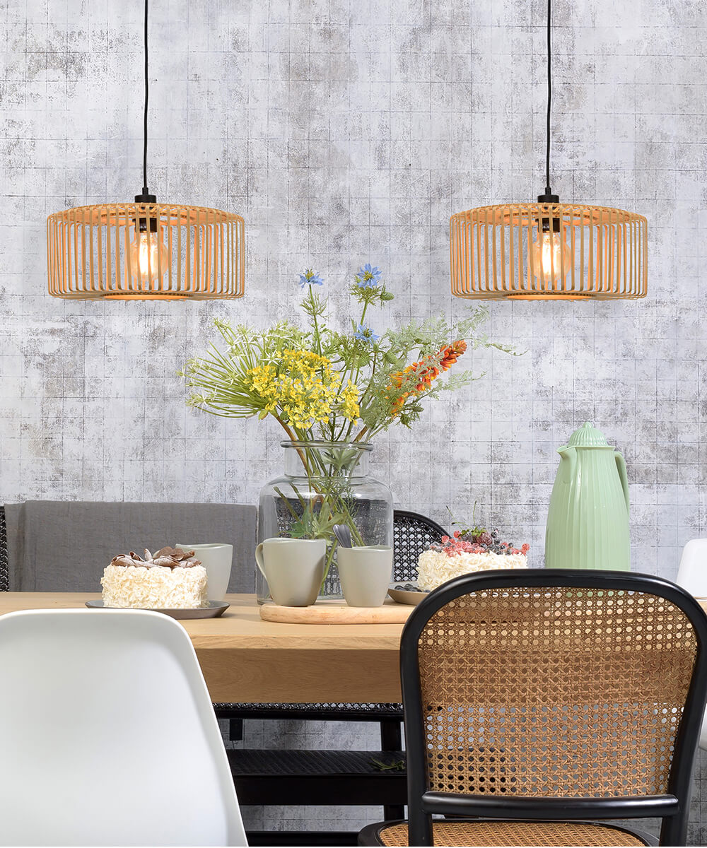 Hanging Lamp - BROMO - Bamboo - Round