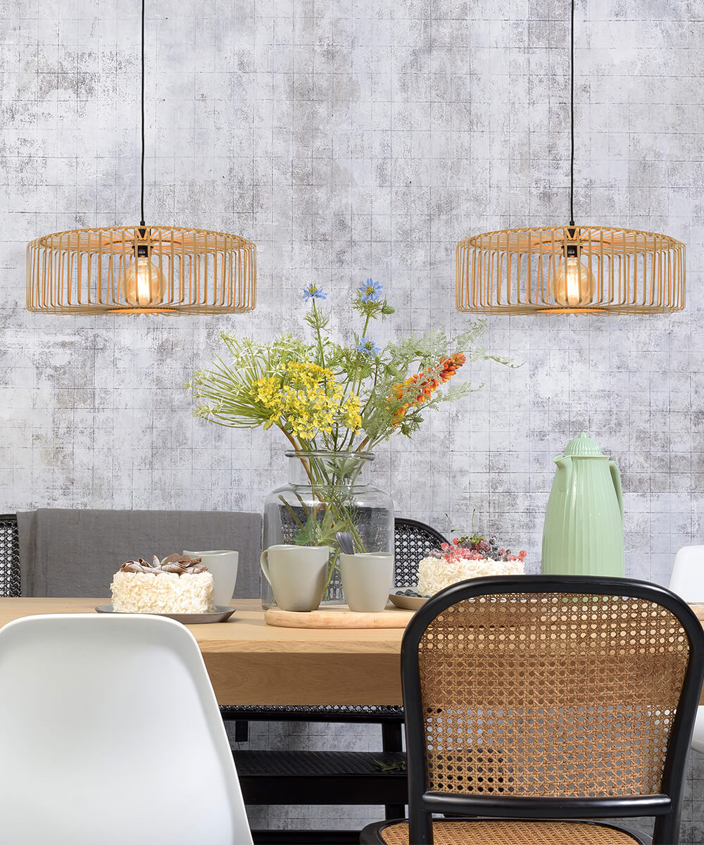 Hanging Lamp - BROMO - Bamboo - Round