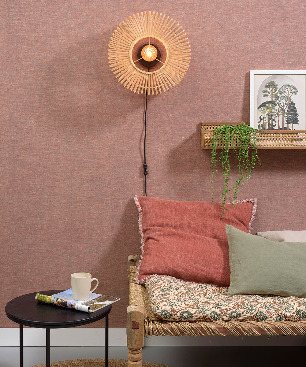 Wall Lamp - BROMO - Bamboo - Round