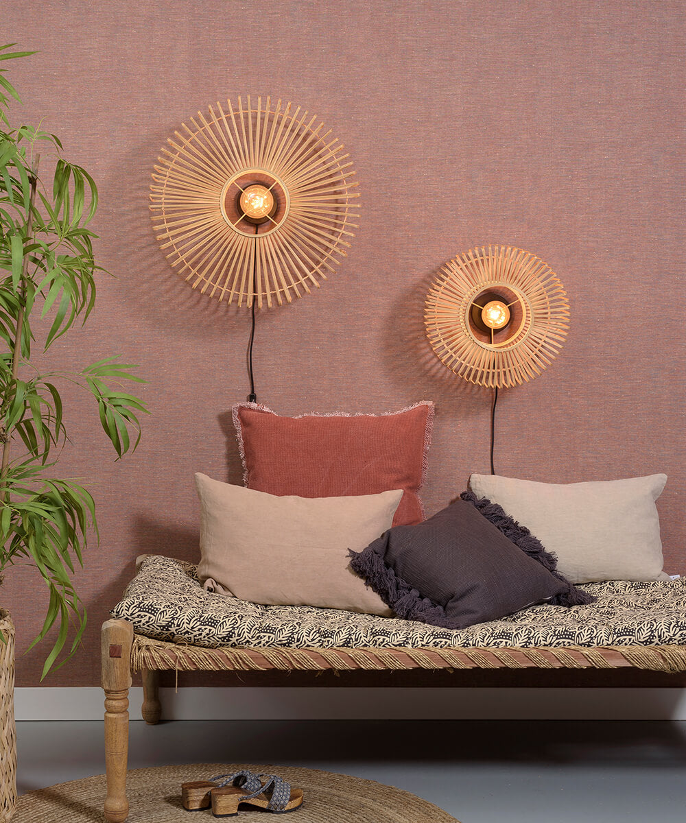 Wall Lamp - BROMO - Bamboo - Round