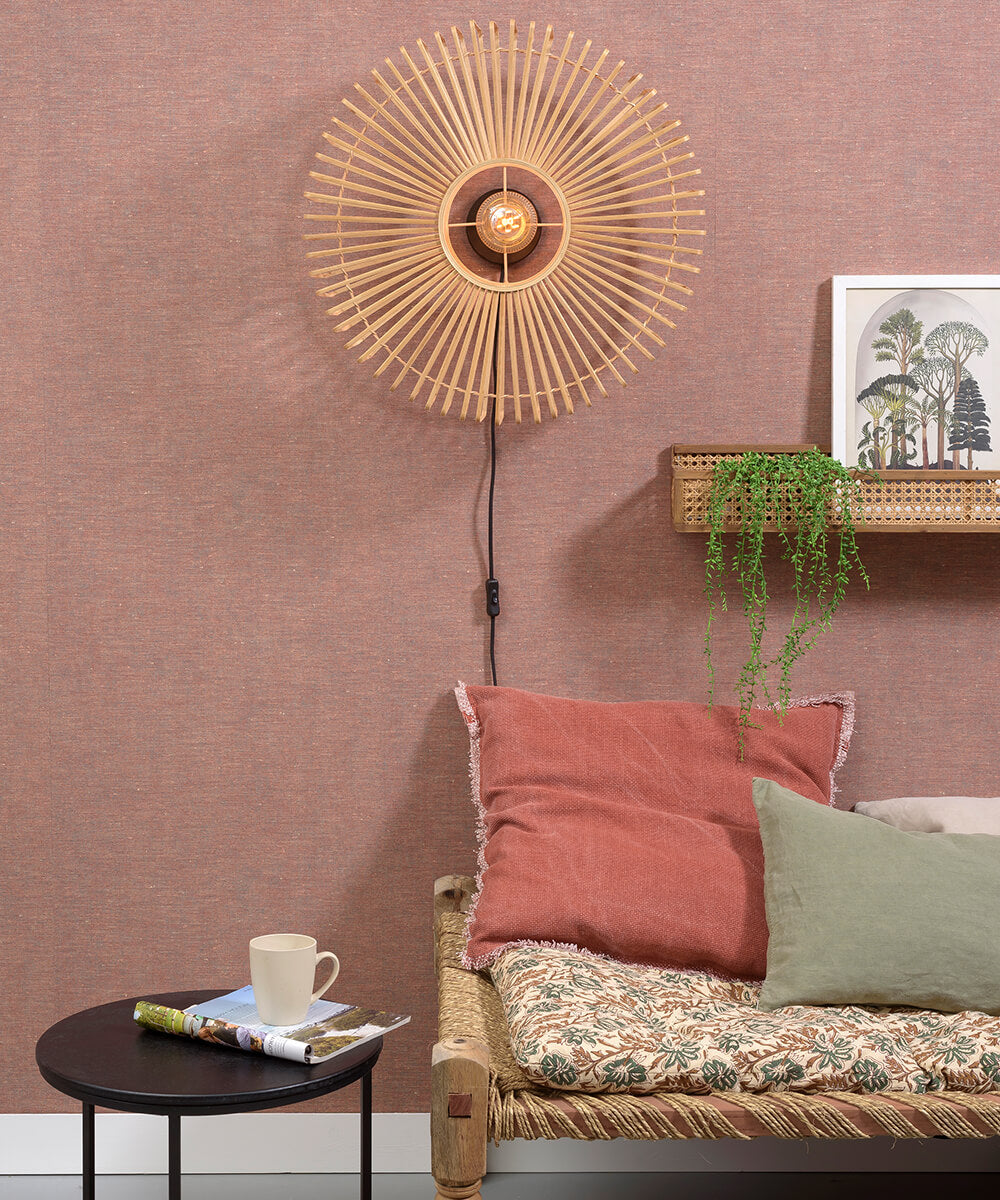 Wall Lamp - BROMO - Bamboo - Round