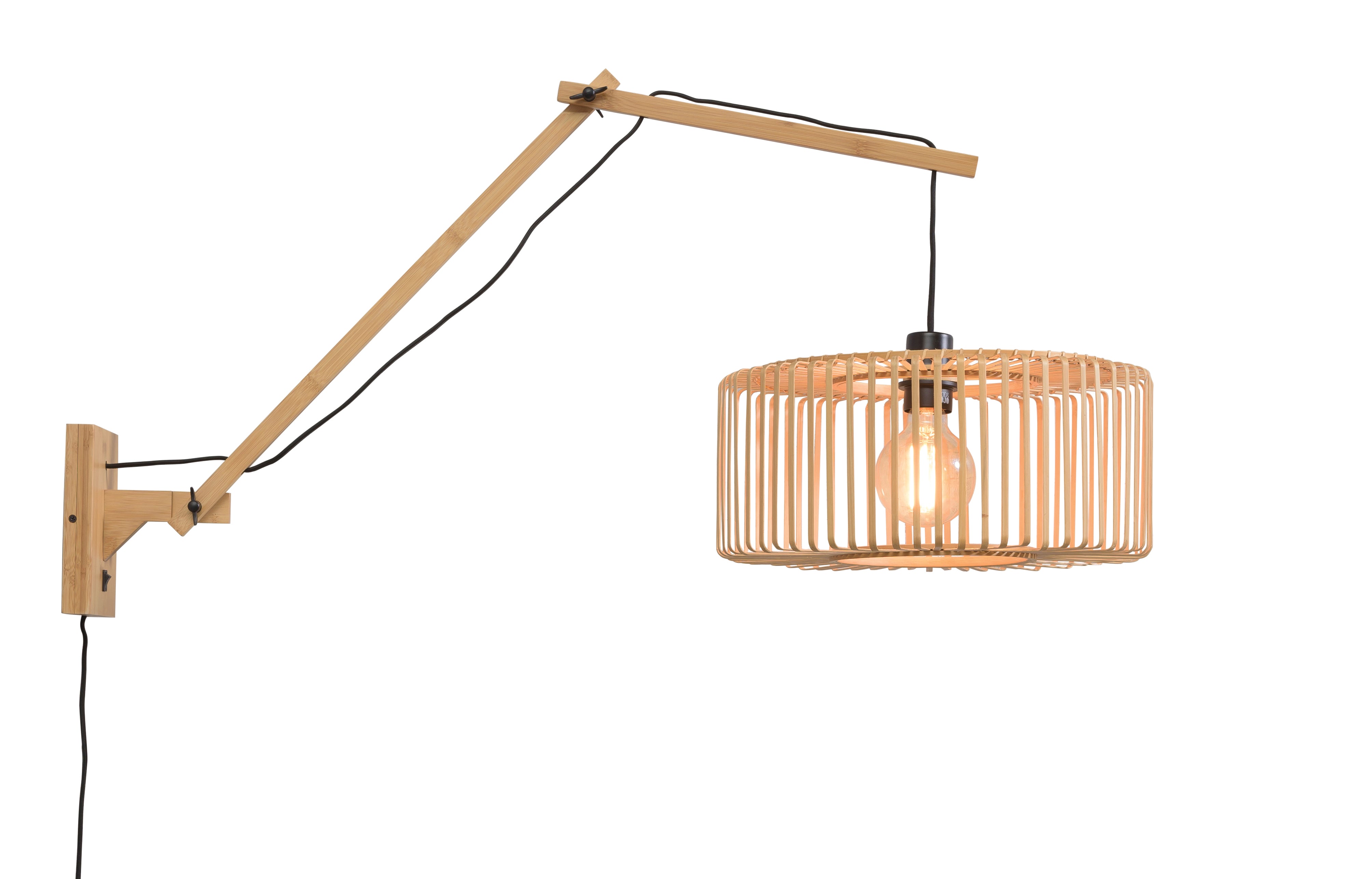 Wall Lamp - BROMO - Bamboo - Natural