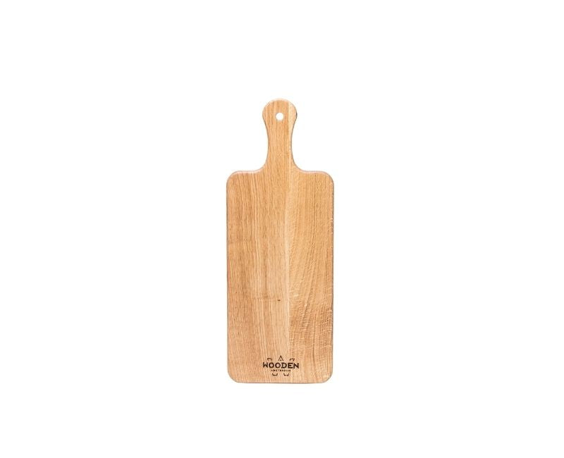 cutting board handle small oak