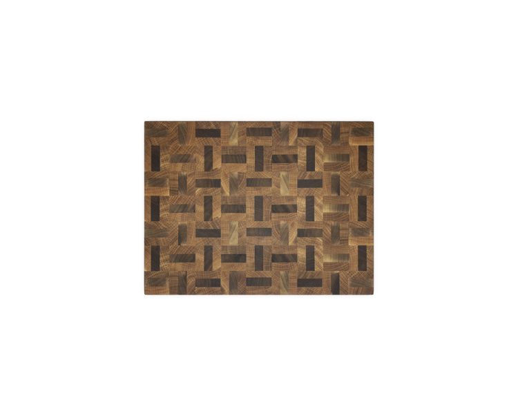 End-Grain Dual Wood Patterned Cutting Board
