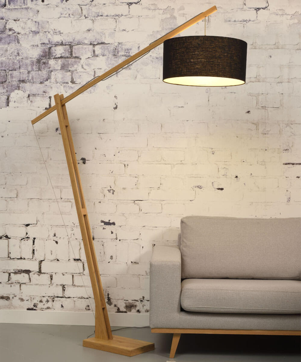 Floor Lamp - MONTBLANC - Bamboo/Linen
