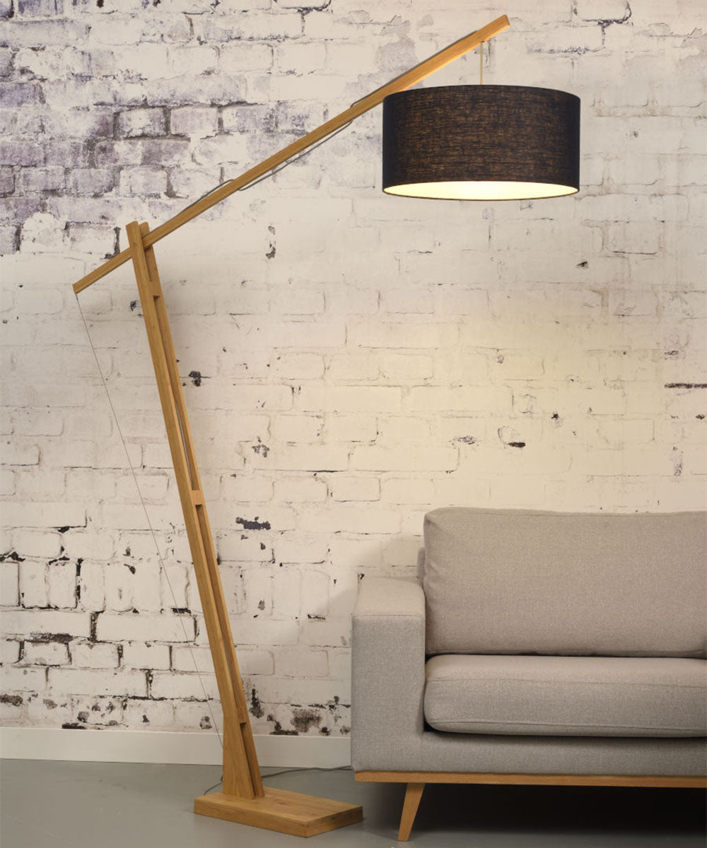 Floor Lamp - MONTBLANC - Bamboo/Linen