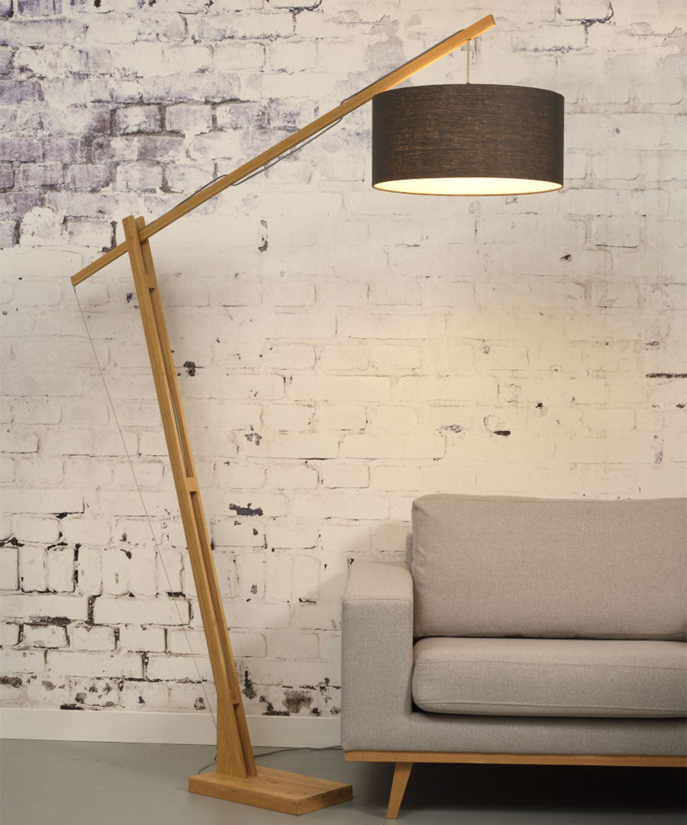 Floor Lamp - MONTBLANC - Bamboo/Linen