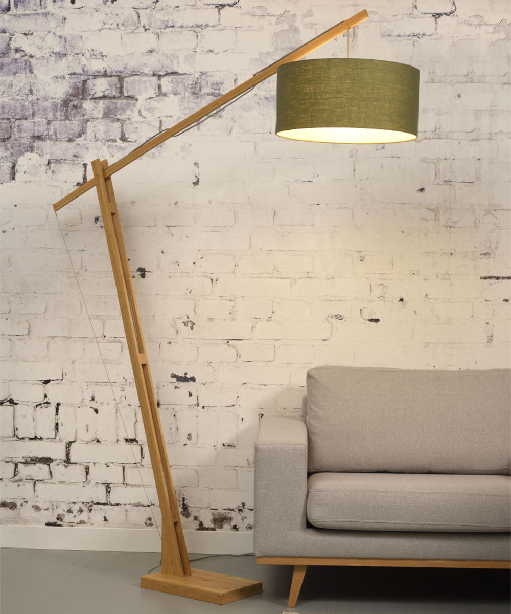Floor Lamp - MONTBLANC - Bamboo/Linen