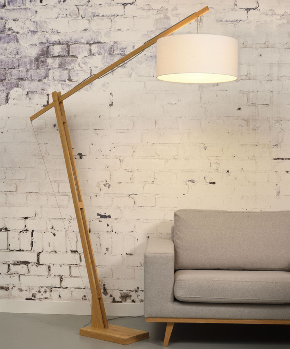Floor Lamp - MONTBLANC - Bamboo/Linen
