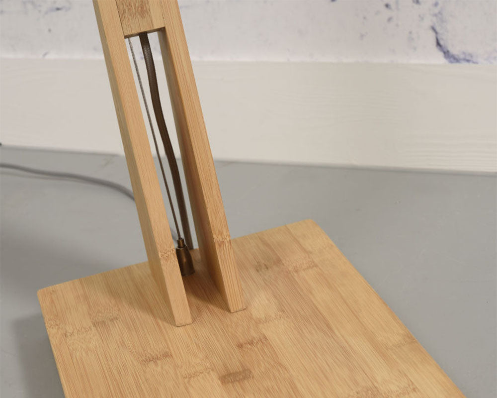 Floor Lamp - MONTBLANC - Bamboo/Linen