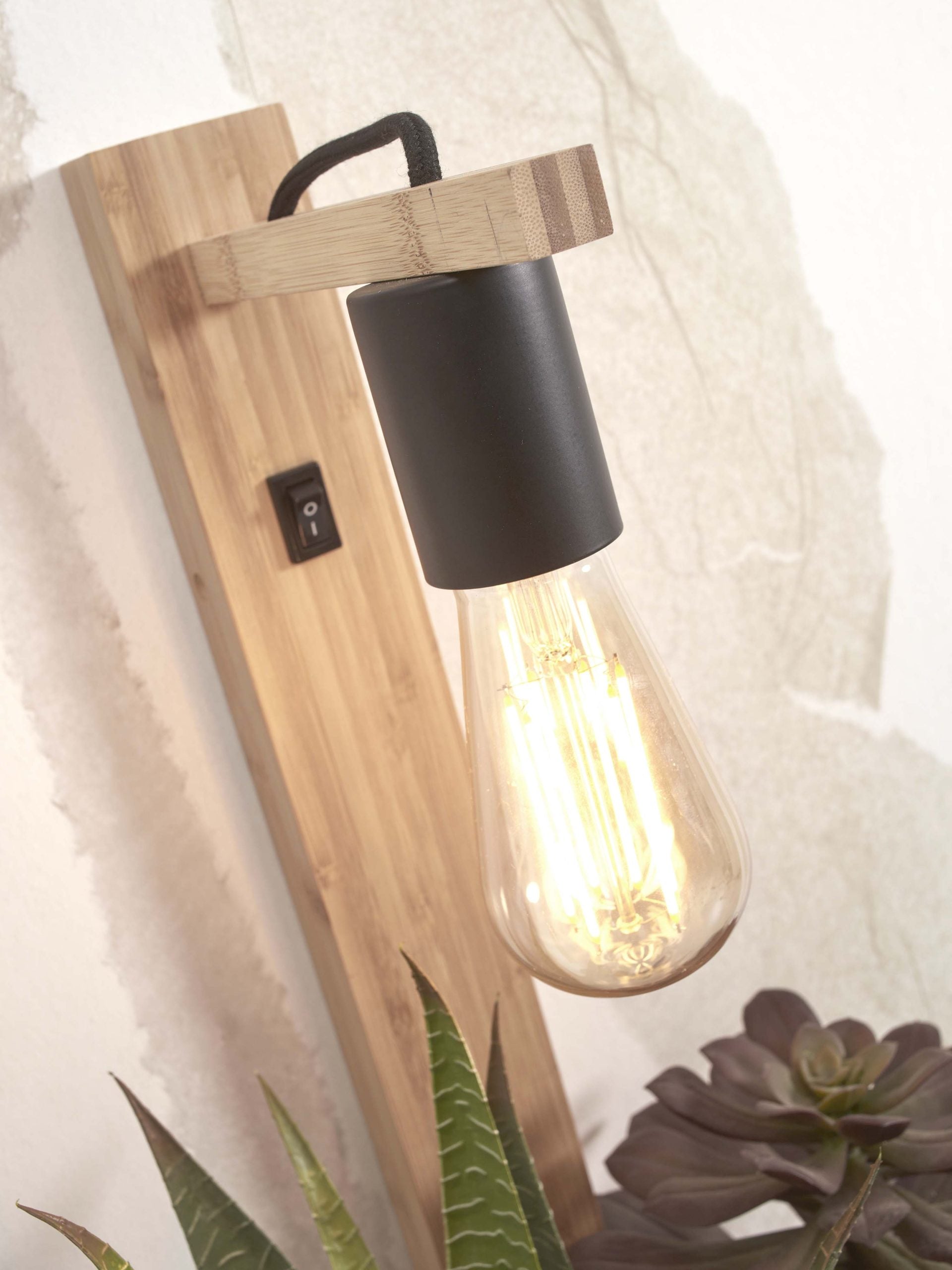 Wall Lamp - FLORES - Bamboo