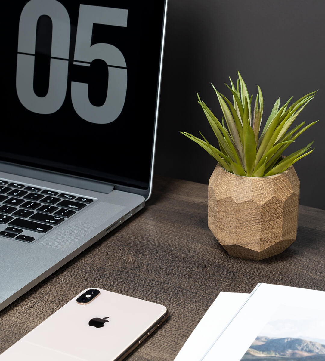 geometric planter oak mood pics 4