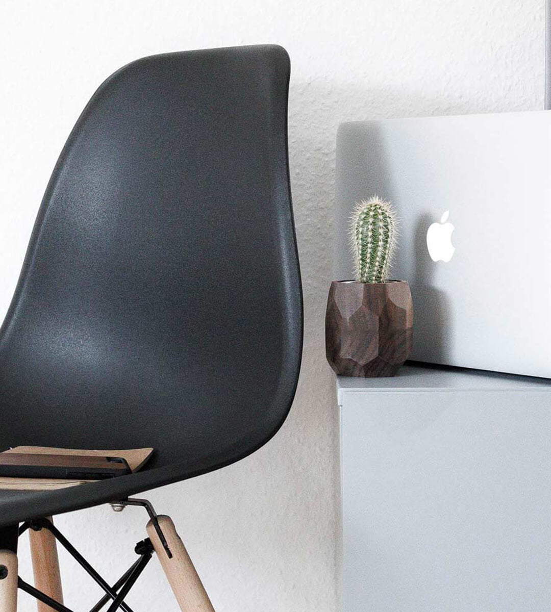 geometric planter walnut mood pics 3