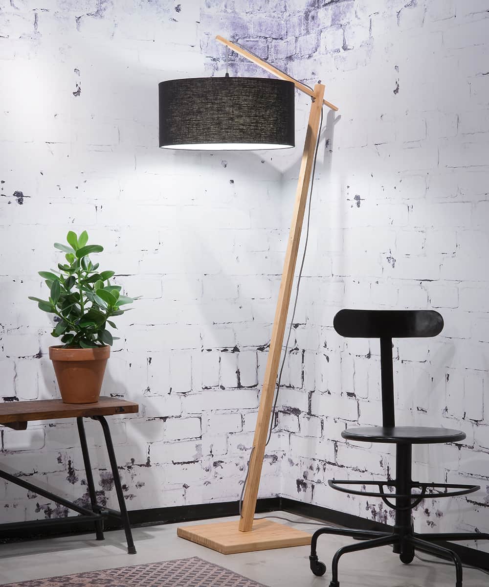 Floor Lamp - ANDES - Bamboo/Linen
