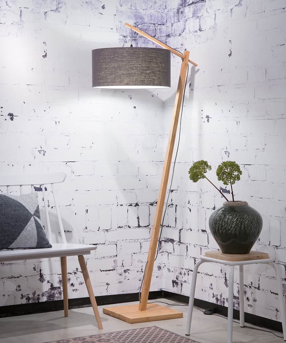 Floor Lamp - ANDES - Bamboo/Linen