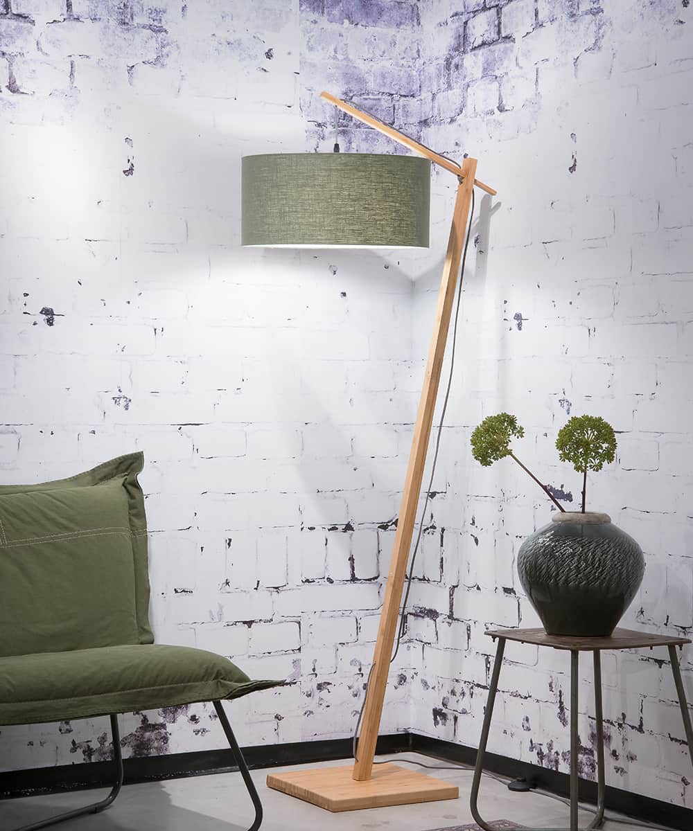 Floor Lamp - ANDES - Bamboo/Linen